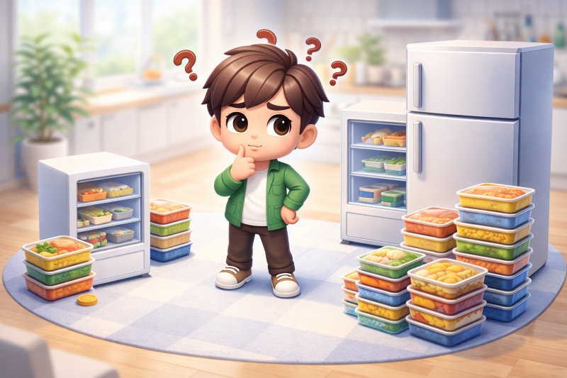 生活スタイル別に考える冷凍庫サイズと食数の目安