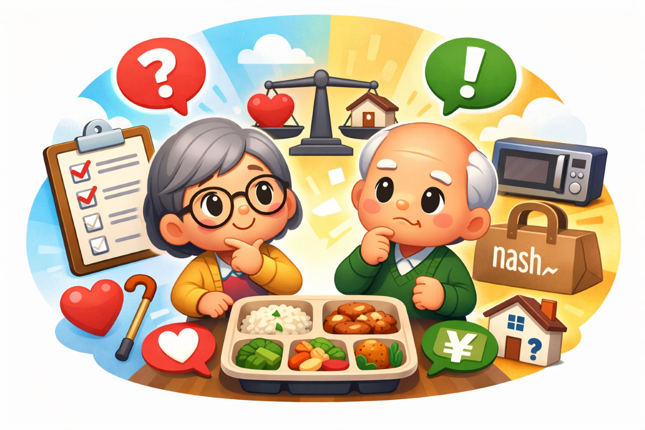 ナッシュは高齢者でも無理なく利用できる？食事の準備に悩む人が整理したい判断ポイント