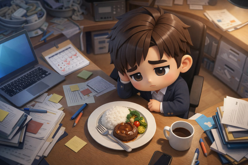 食事を後回しにしてしまう生活が続く理由