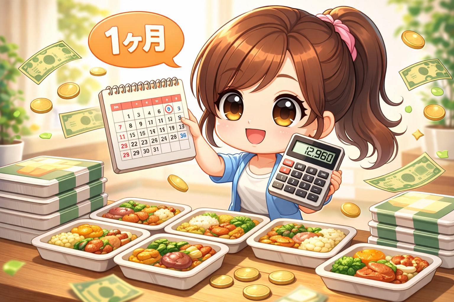 ナッシュ10食を1ヶ月利用した場合の金額目安