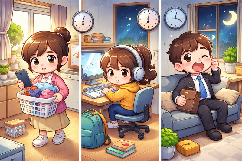 家族それぞれの生活リズムがずれていく理由